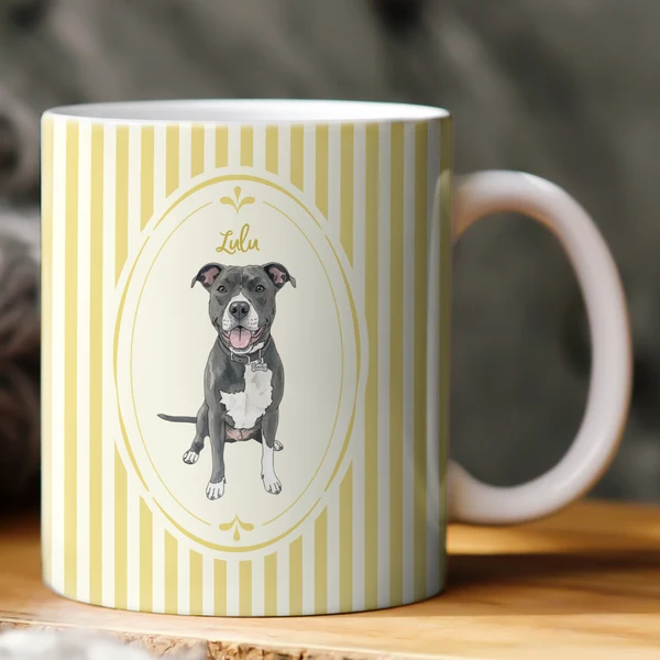 Custom Pet Portrait Watercolor New Version Gift For Dog Lover, Cat Lover - Personalized Mug - Image 5