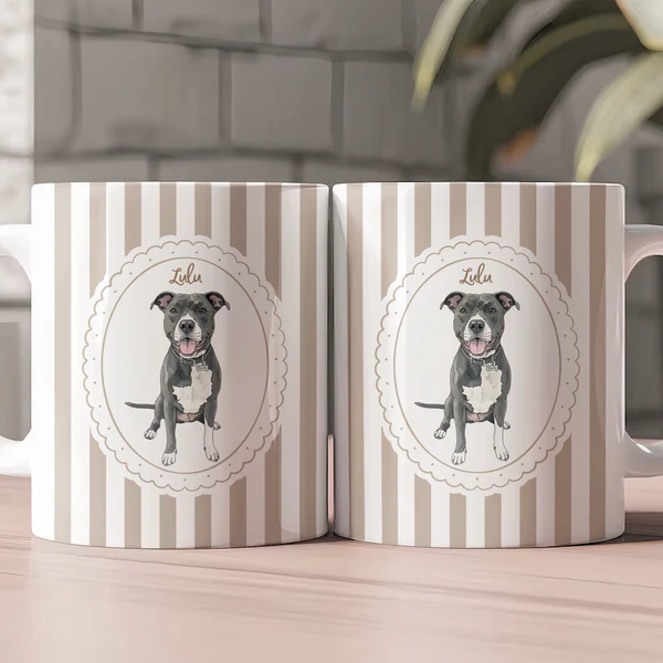 Custom Pet Portrait Watercolor New Version Gift For Dog Lover, Cat Lover - Personalized Mug - Image 4