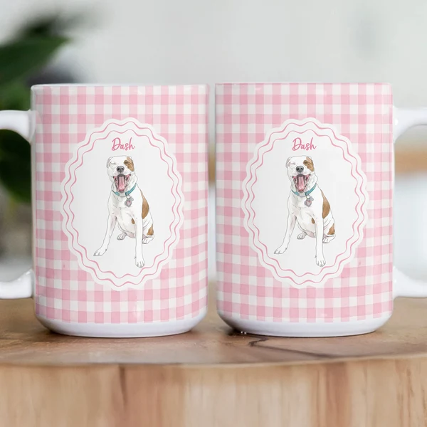 Custom Pet Portrait Watercolor New Version Gift For Dog Lover, Cat Lover - Personalized Mug - Image 3