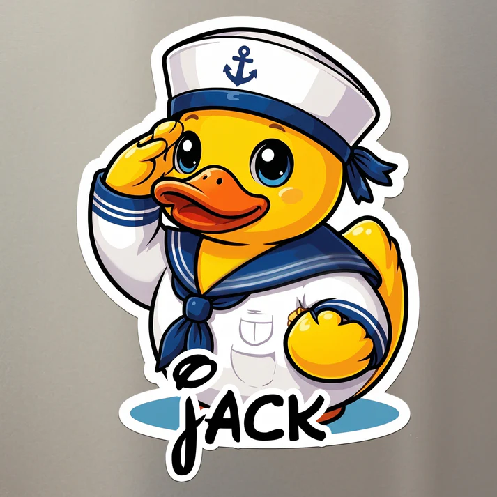 Cute Duck - Cruise Door Signs Stateroom Decor Cruising Family Vacation, Girls Trip - Personalized Magnet - Image 4