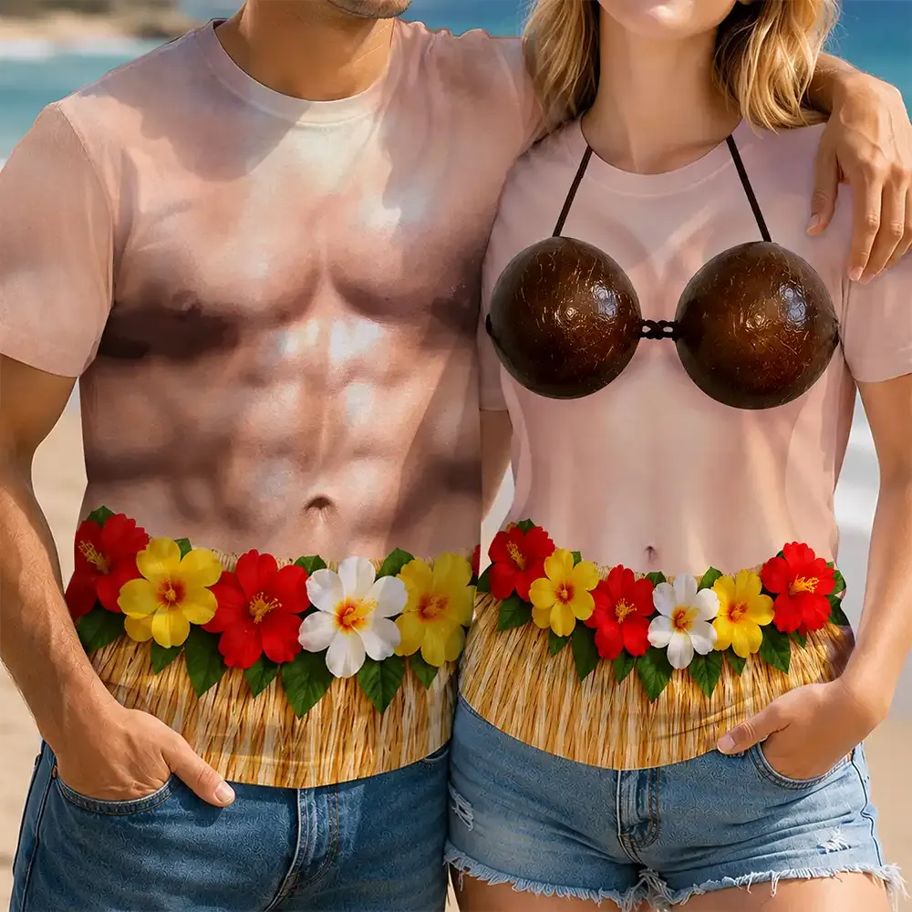 3D Funny Body Hula Dance - Personalized Full Print T Shirt