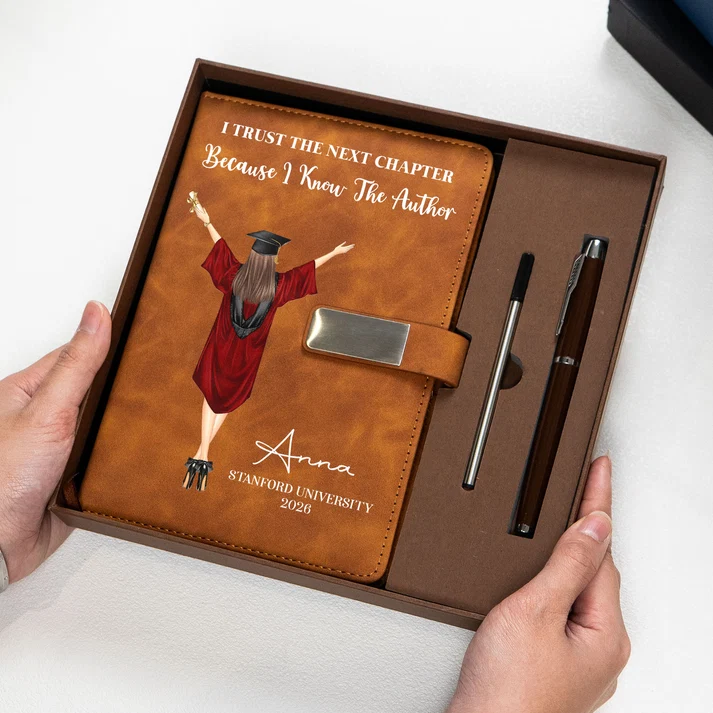 Graduation Gift For Her Him - Personalized Notebook Set - Image 2