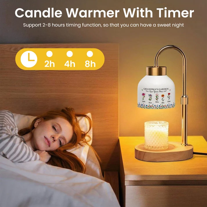 Grandma's Garden Love Grows Here - Personalized Candle Warmer - Image 2