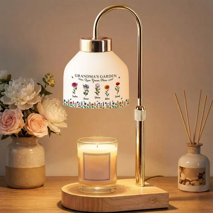 Grandma's Garden Love Grows Here - Personalized Candle Warmer - Image 3