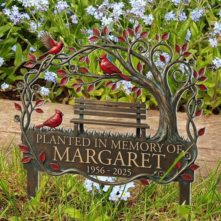 Memorial Stake Cardinal Remembrance Gift - Personalized Garden Stake - Image 3
