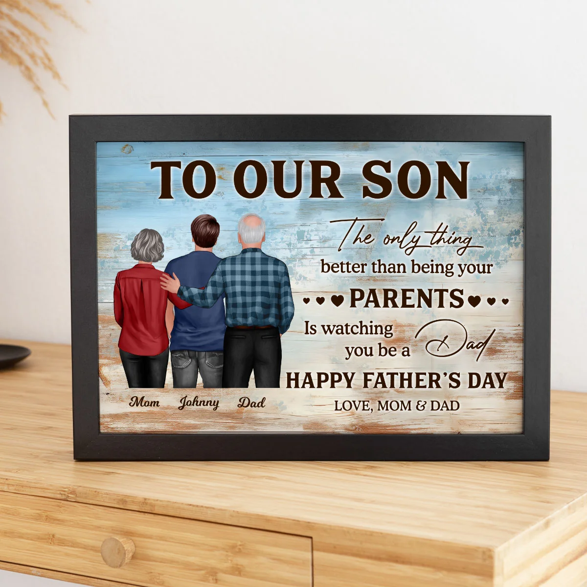 To My Son Happy Father's Day - Personalized Poster - Heartfelt Father's Day Gift For Son - Image 2