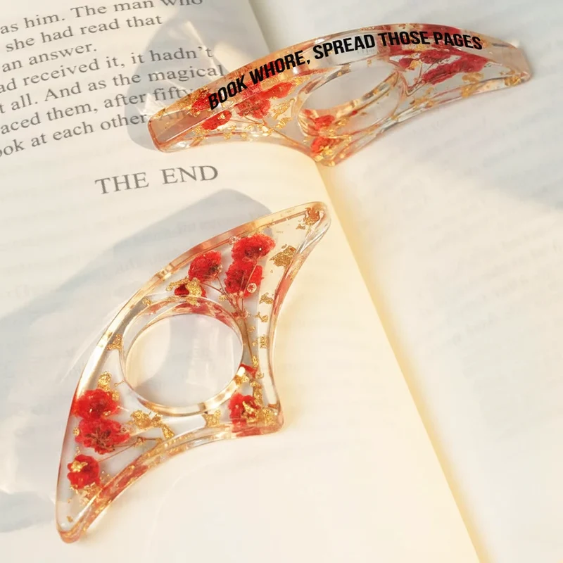 Spread Those Pages Like A Good Girl - Personalized Resin Flower Page Holder - Image 4