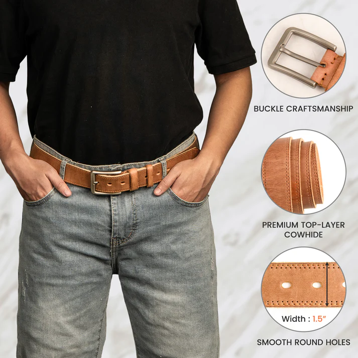 I Love Your Face Especially When It's Between My Legs - Naughty Fun Gifts For Him - Personalized Cowhide Belt - Image 3