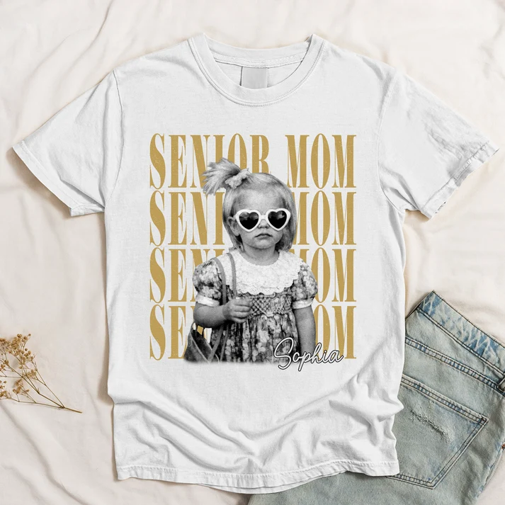 Vintage Photo And Year Senior - Personalized Shirt - Image 2
