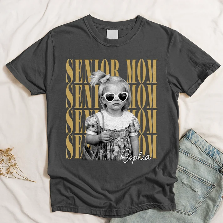 Vintage Photo And Year Senior - Personalized Shirt - Image 4