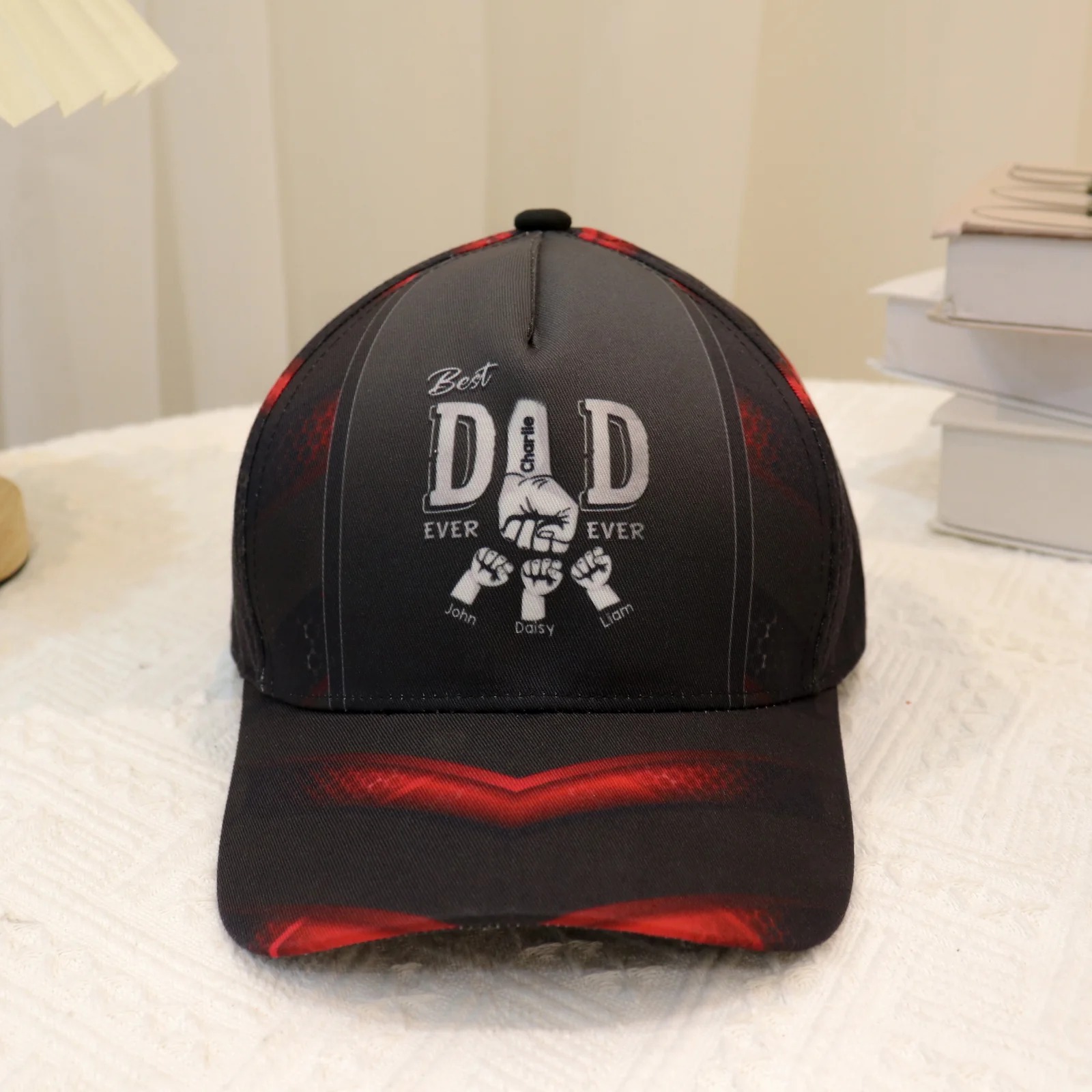 Best Dad Ever Fist Bump - Personalized Classic Cap - Gift For Dad, Gift For Husband, Gift For Grandpa - Image 6