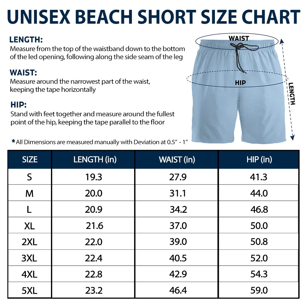 Funny Men Swim Trunks 3D Effect Body - Personalized Unisex Beach Shorts - Image 2