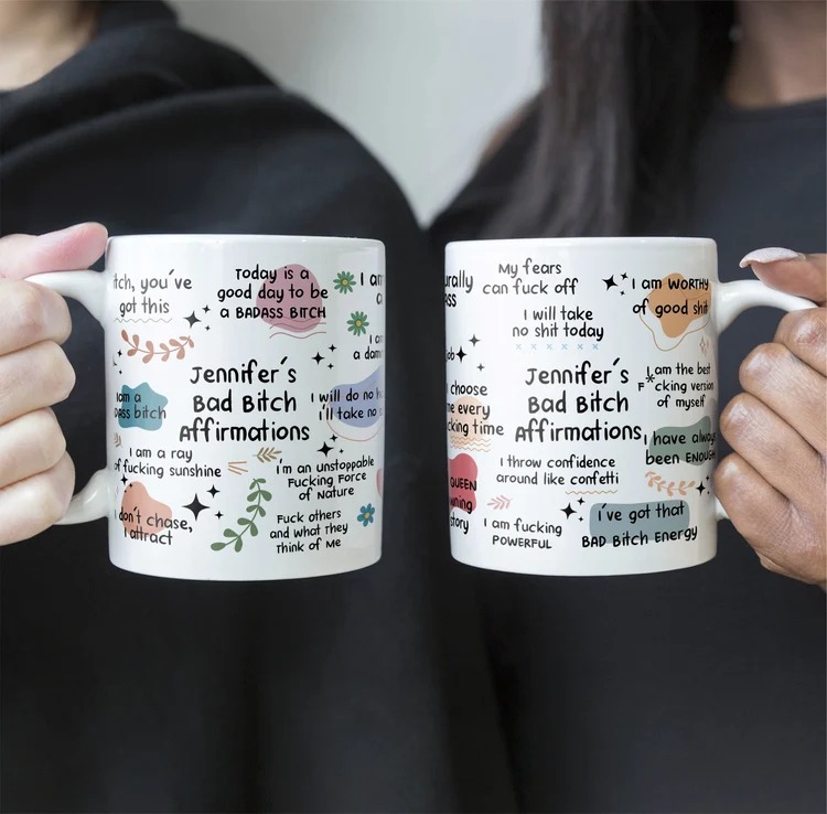 Funny Mug - Bad B*Tch Affirmations - For Coworkers, Friends, Self Gift - Personalized Mug - Image 2