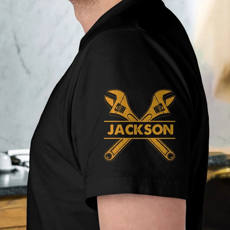 I Fix Sh!T That's What I Do - 2 Sleeves - Funny Gifts For Men, Husband, Dad, Grandpa - Personalized Shirt - Image 2