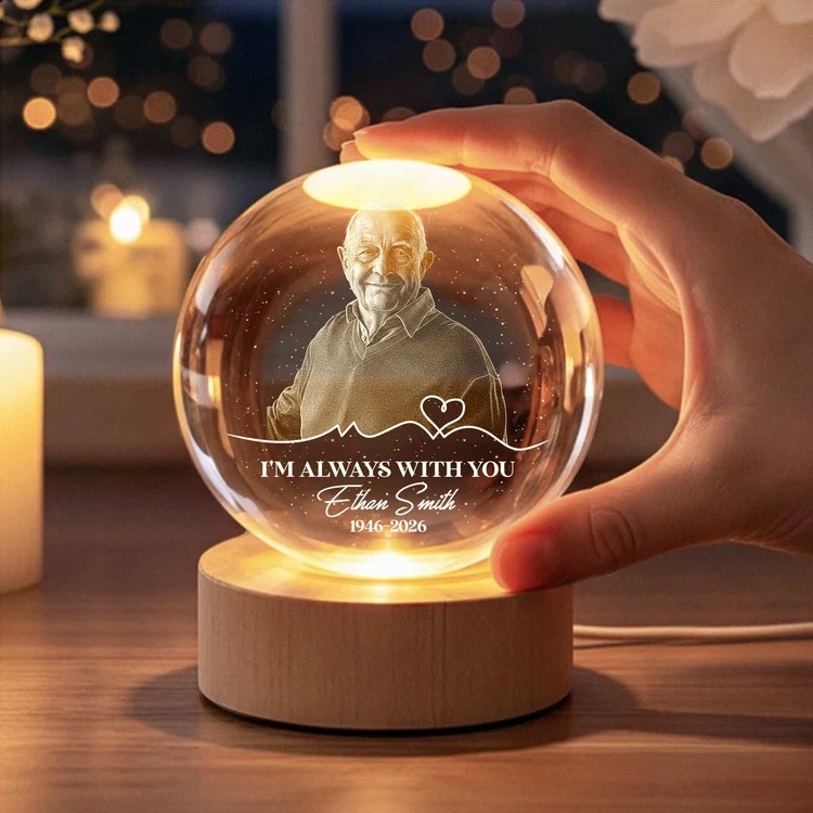 I'm Always With You Memorial Remembrance Gift - Personalized Night Light - Image 4