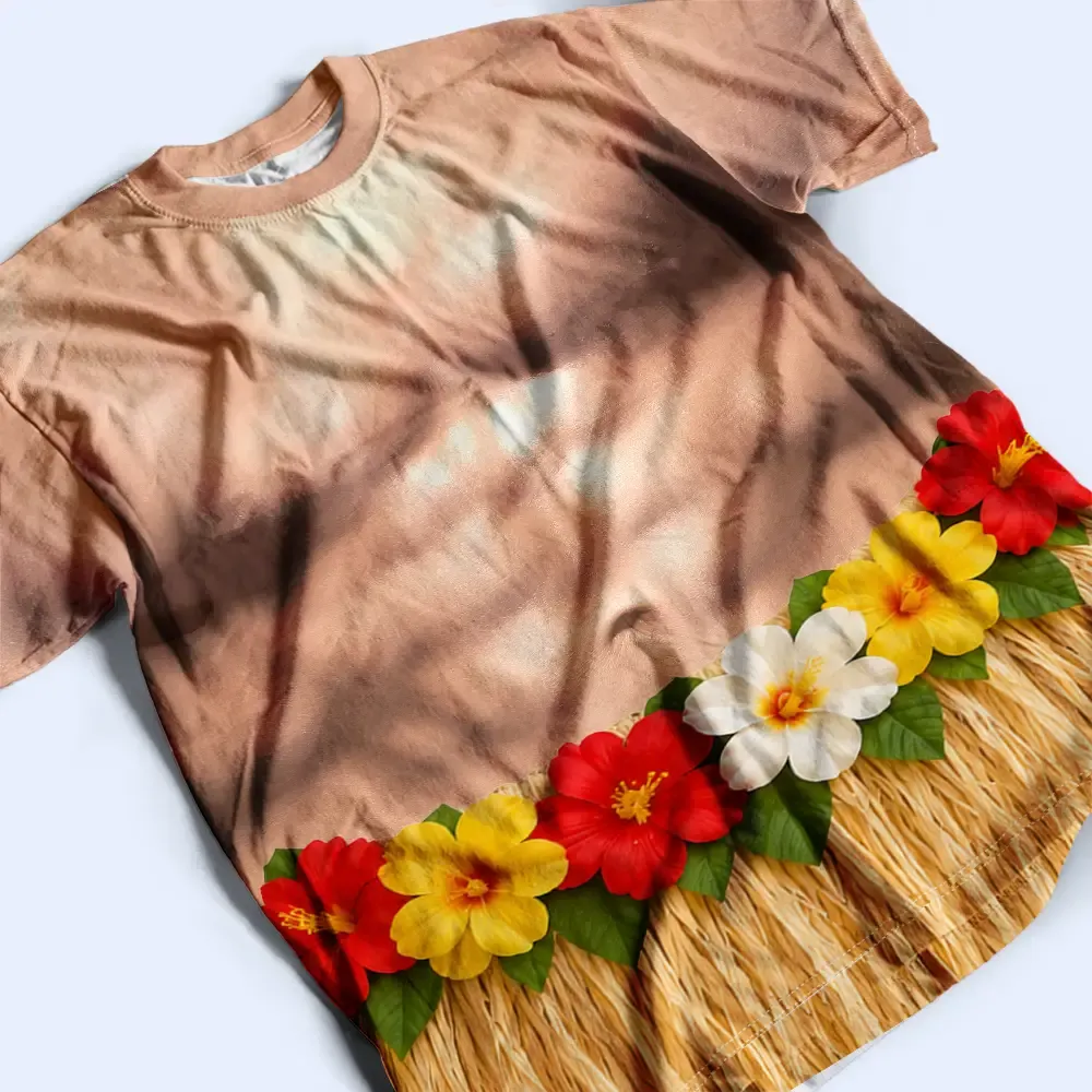 3D Funny Body Hula Dance - Personalized Full Print T Shirt - Image 6