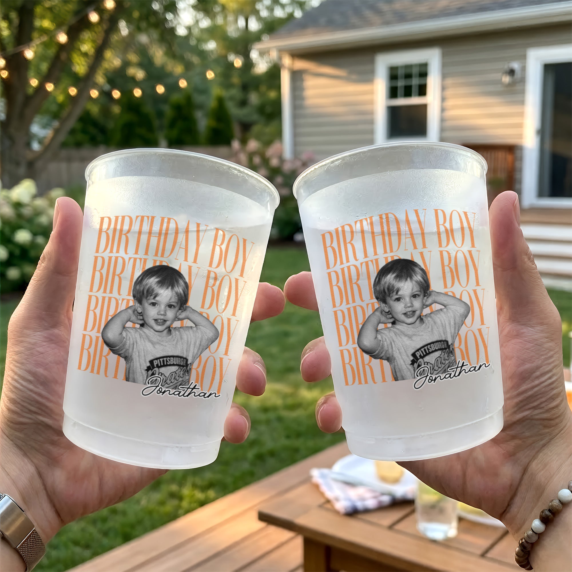 Birthday Custom Childhood Photo - Personalized Cups - Image 5