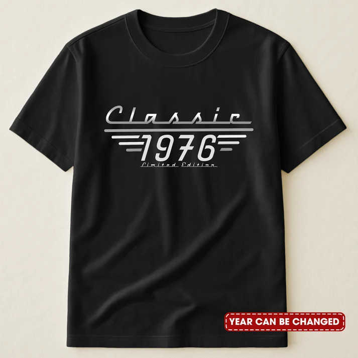Classic Limited Edition - Birthday Gift, Vintage Old Age Gift For Him, Dad, Husband, Grandpa - Personalized Shirt - Image 3