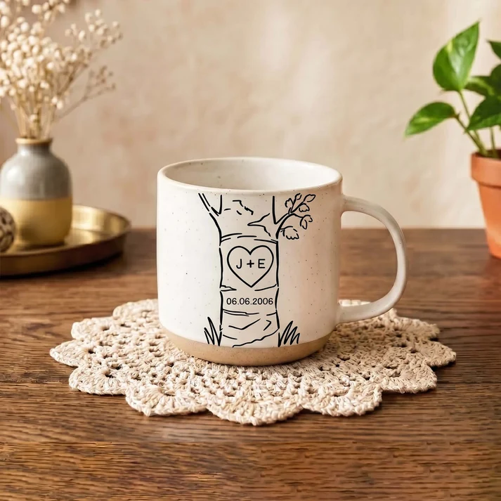 Custom Name & Date Anniversary Gifts For Couple New Version - Personalized Mug - Image 3
