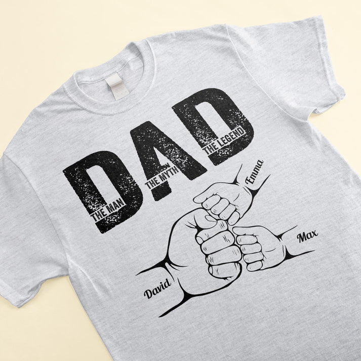 Dad The Man The Myth The Legend - Personalized Shirt Father's Day - Image 3