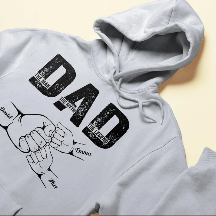 Dad The Man The Myth The Legend - Personalized Shirt Father's Day - Image 5