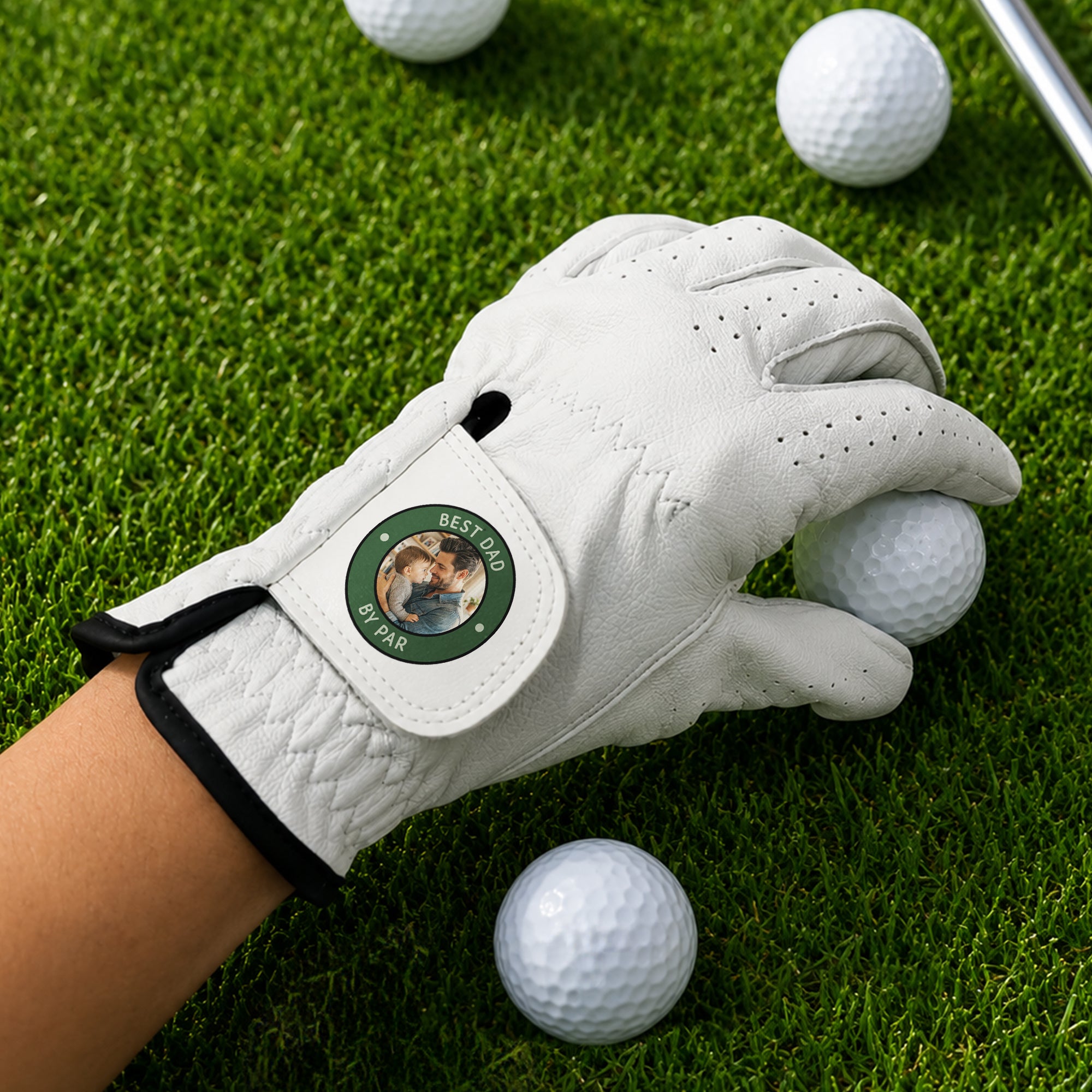 Father's Day Gift, I Love You To The Rough And Back - Personalized Golf Glove - Image 2