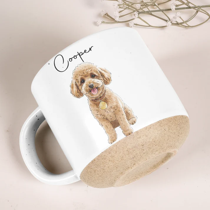 Gift For Pet Lovers Custom Pet Portrait Watercolor - Personalized Mug - Image 5