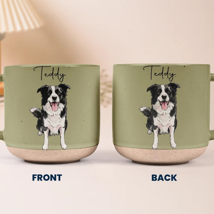 Gift For Pet Lovers Custom Pet Portrait Watercolor - Personalized Mug - Image 7
