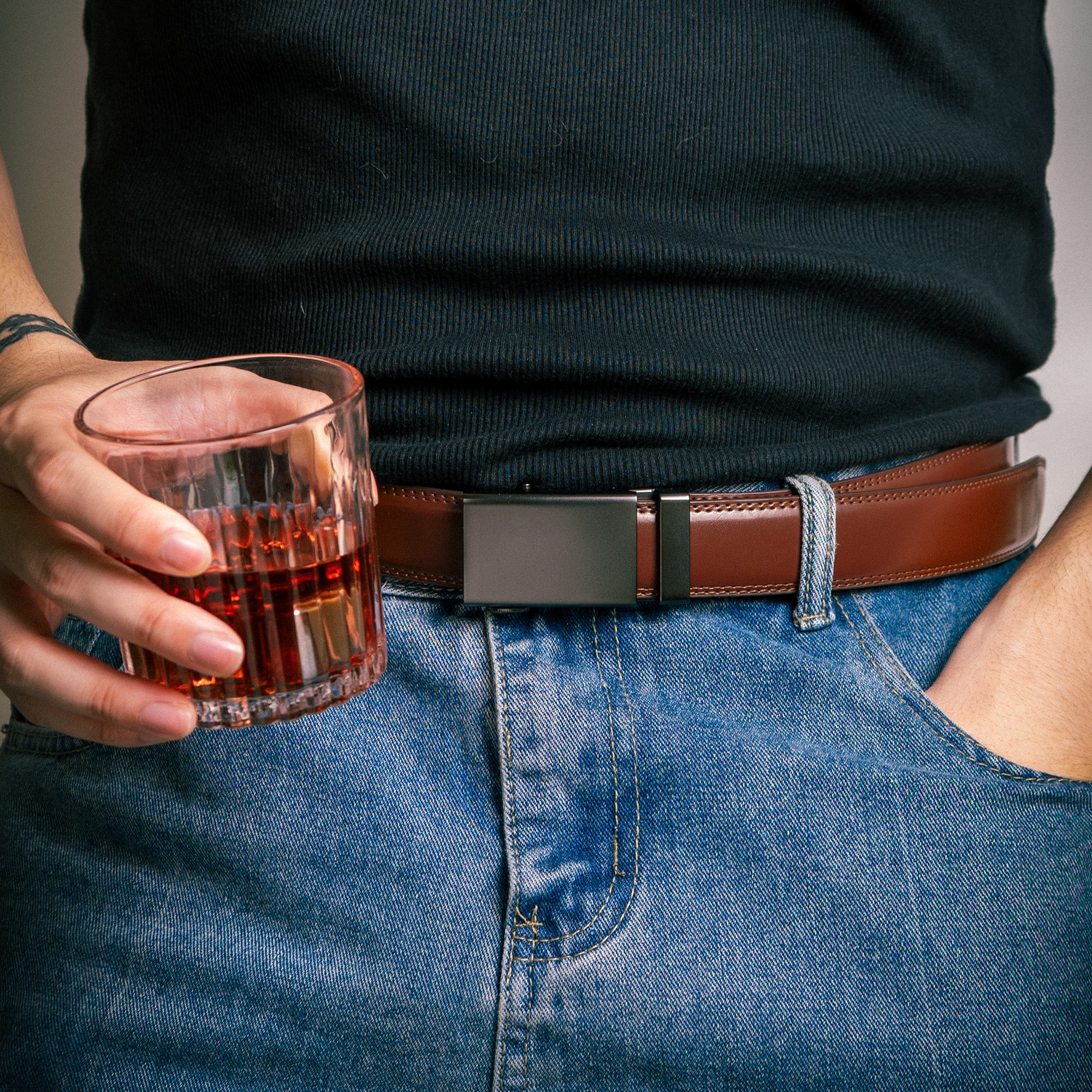 I Love Your Face Especially When It's Between My Legs - Naughty Gift For Him - Personalized Leather Belt With Engraved Buckle - Image 5