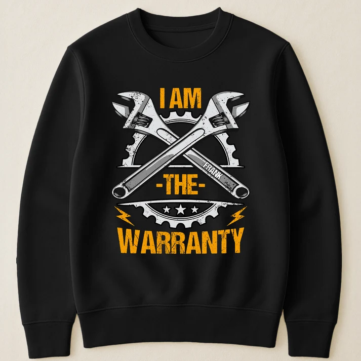 I Am The Warranty - Funny Gifts For Dad Grandpa Papa Garage Mechanic - Personalized Shirt - Image 5