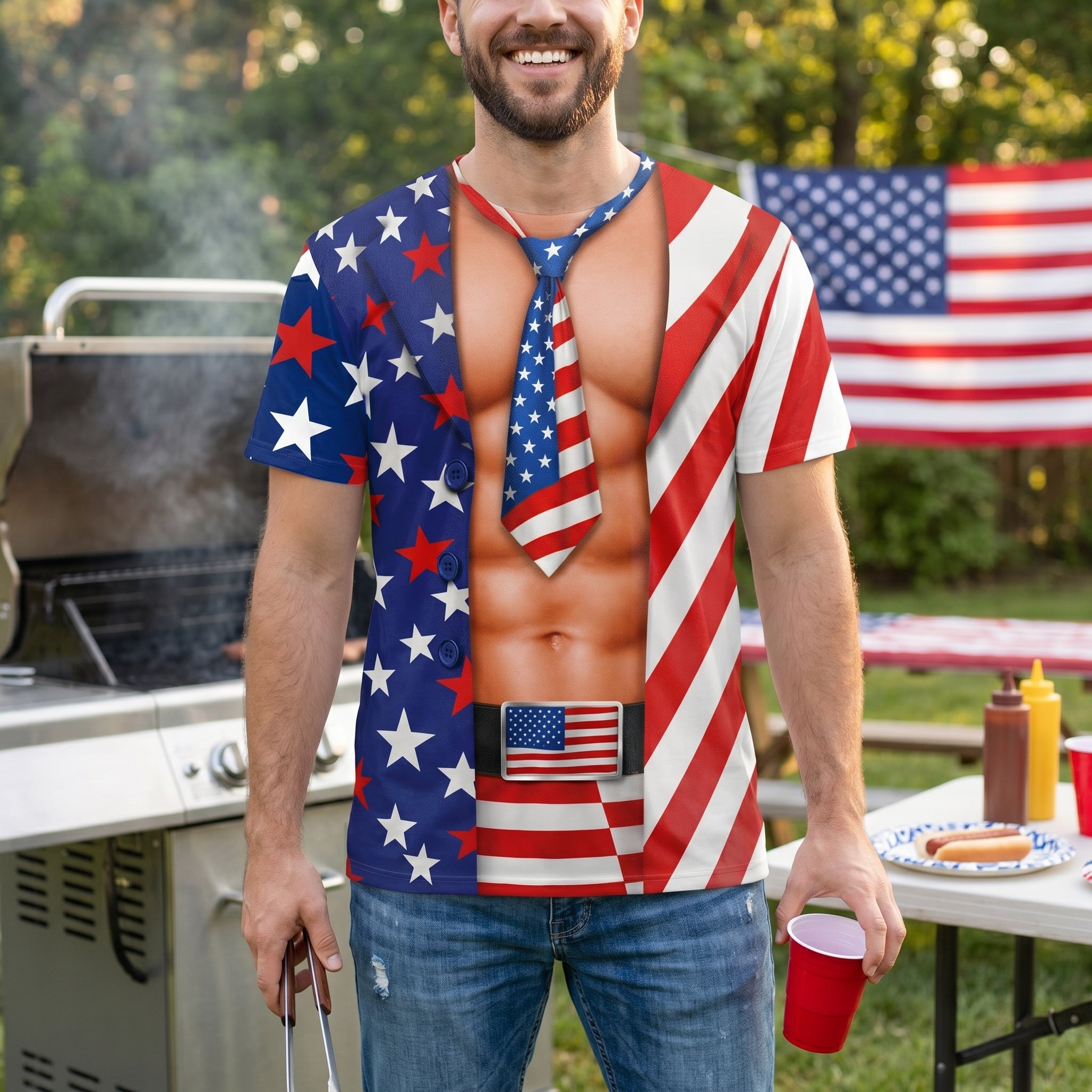 Independence Day Party Shirts Funny 4Th Of July For Men Women, Usa Flag - Personalized Shirt - Image 2