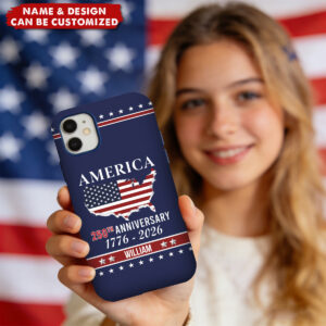 Personalized Family Name America 250th Anniversary Phone Case