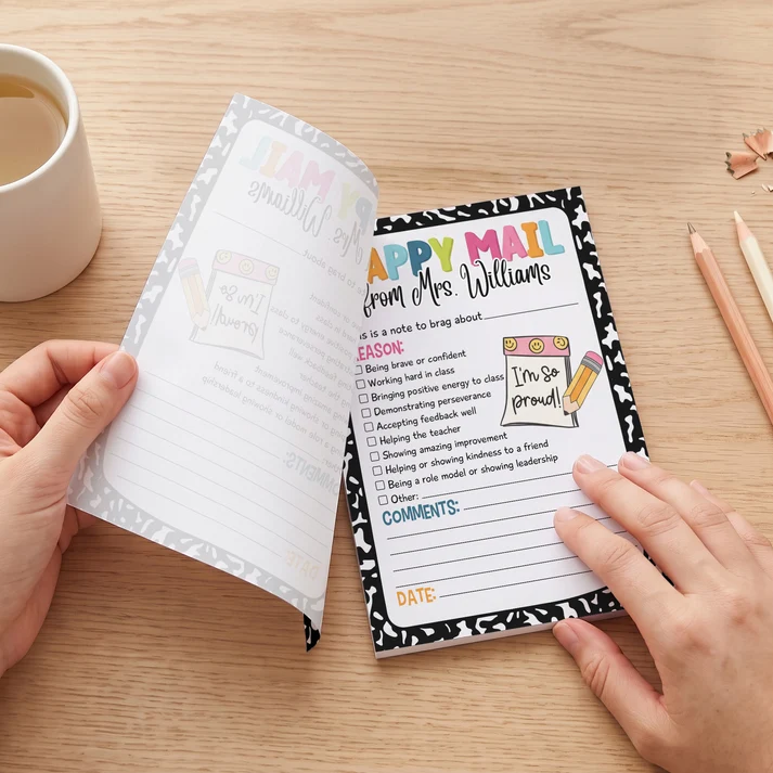 Teacher Happy Mail - Personalized Notepad - Image 2
