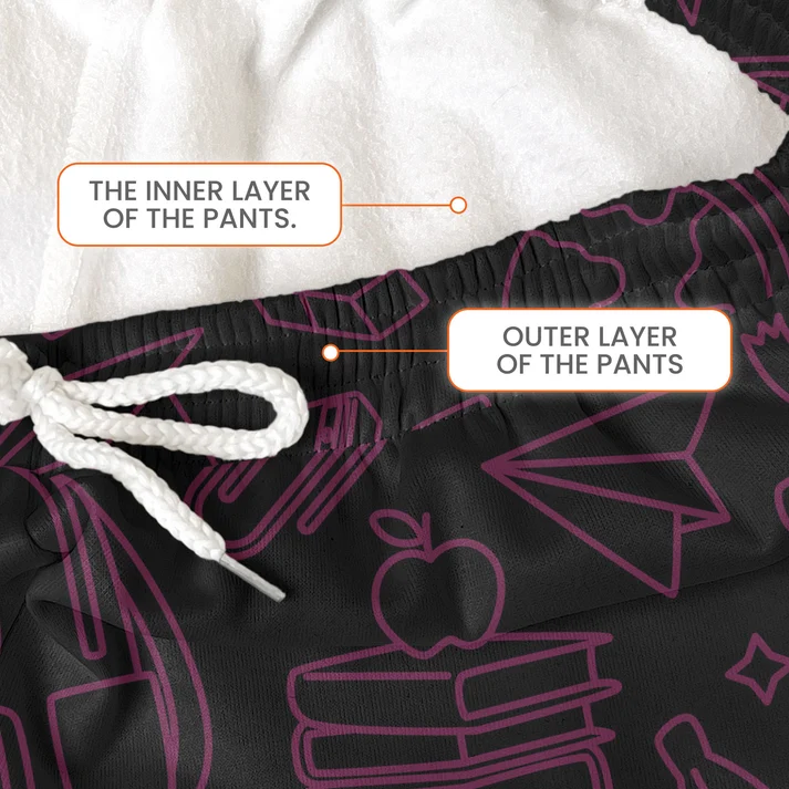 Senior High School, College - Personalized Sweatpants, Lounge Pants With Pockets - Image 4