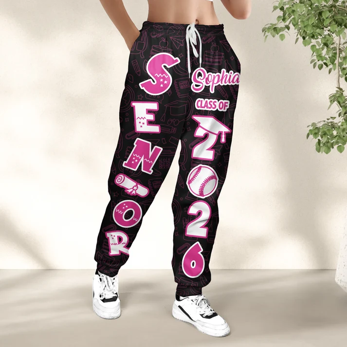 Senior High School, College - Personalized Sweatpants, Lounge Pants With Pockets - Image 5