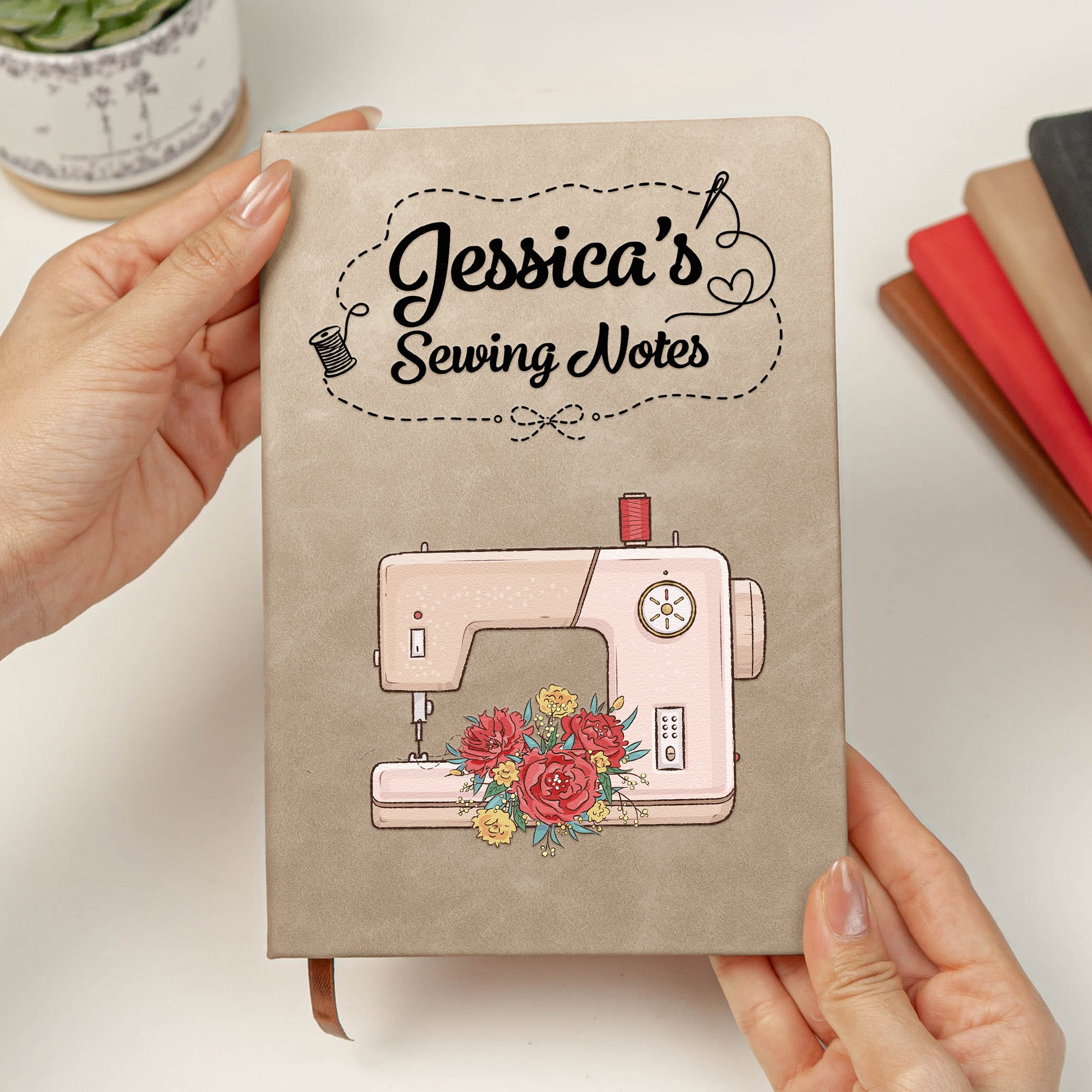 Sewing Journal Gift For Sewing Lover, Tailor - Personalized Journal - Image 4