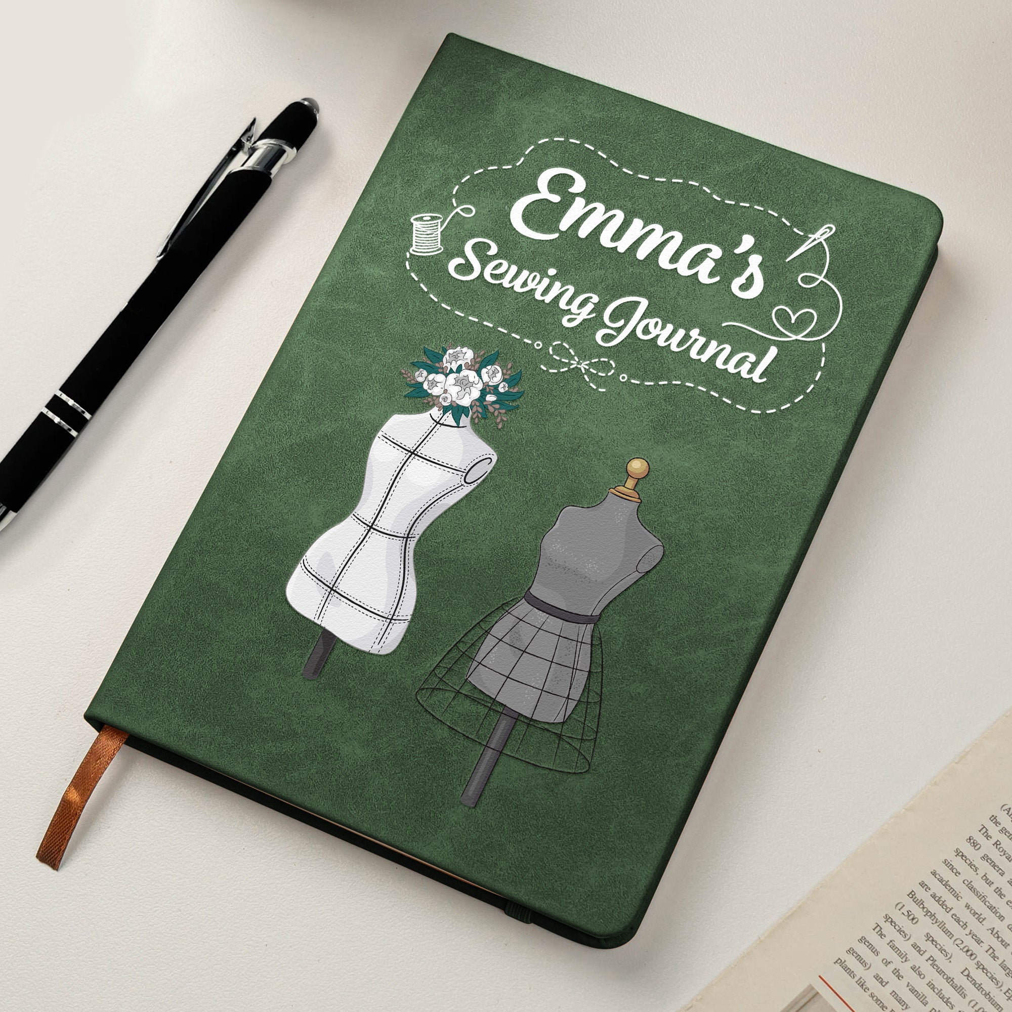 Sewing Journal Gift For Sewing Lover, Tailor - Personalized Journal - Image 6