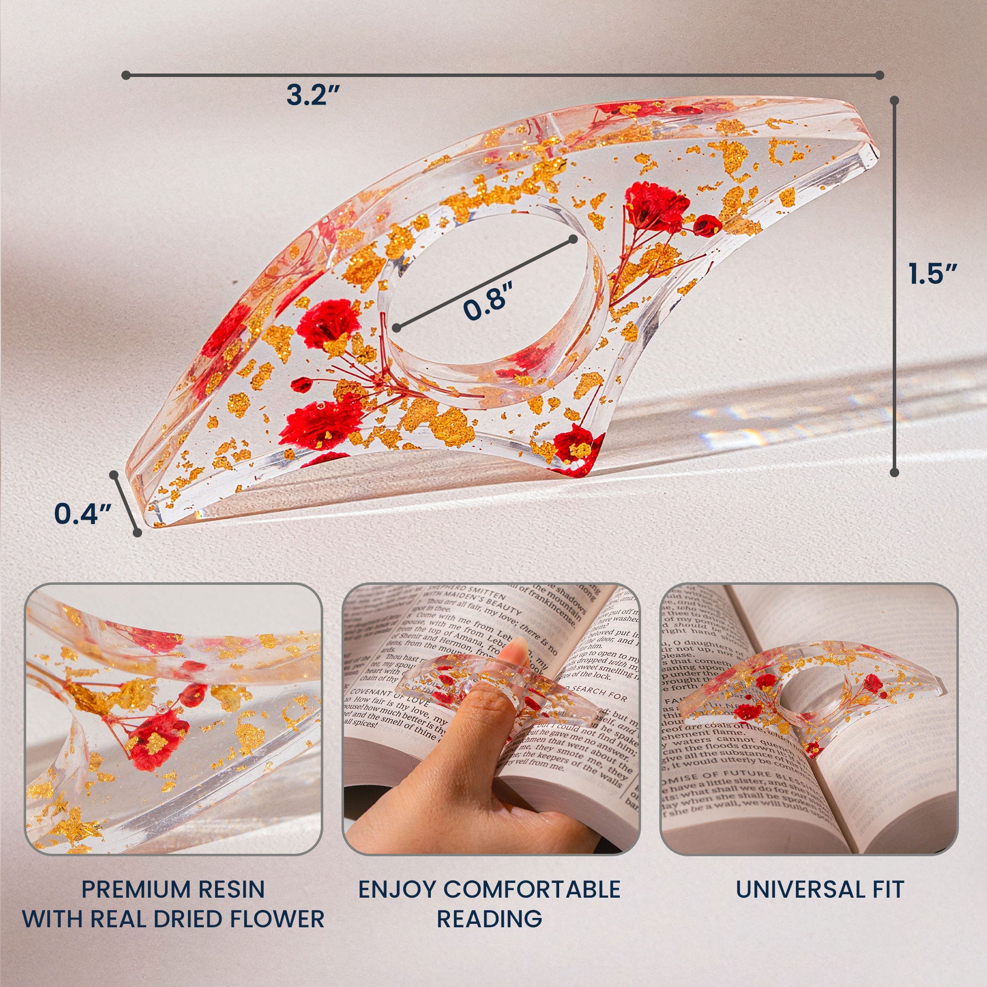 To Many More Chapters Together - Personalized Resin Book Page Holder - Image 7